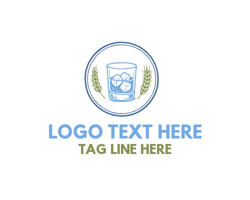 Premium Whisky Bottle Emblem Logo for Spirits Packaging