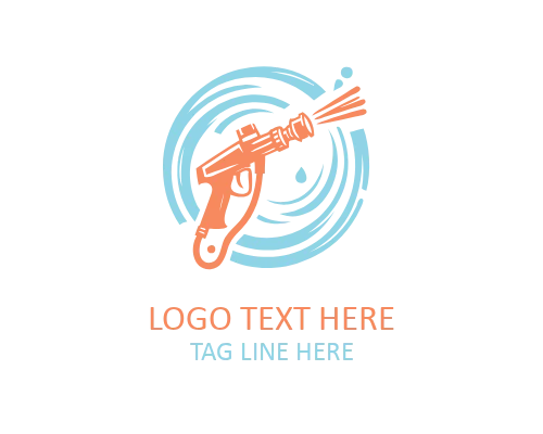  Pressure Washer Cleaning Logo