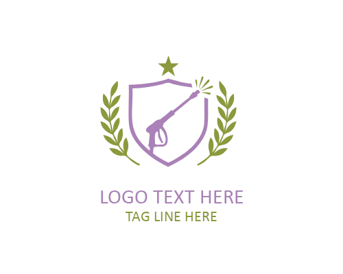 Pressure Washing Business Logo