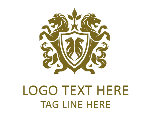 Pride Lion Crest Logo