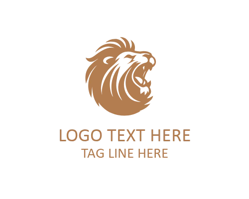 Pro Roaring Lion Mascot