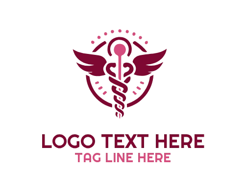 Professional Caduceus Health Logo