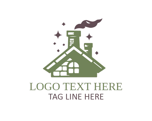 Professional Chimney Logo for Home Services and Contractor Branding