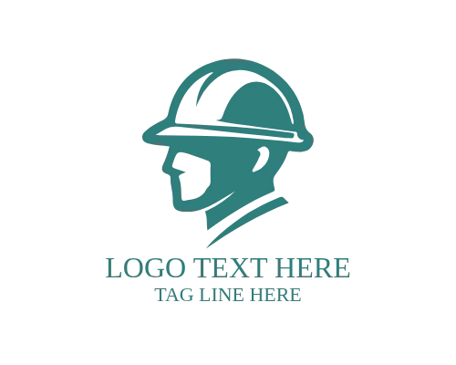  Professional Contractor Construction Labour Logo