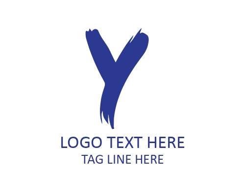 Professional Handwritten Brush Letter Y Logo for Corporate Identity