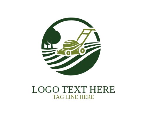 Professional Lawn Mower Logo