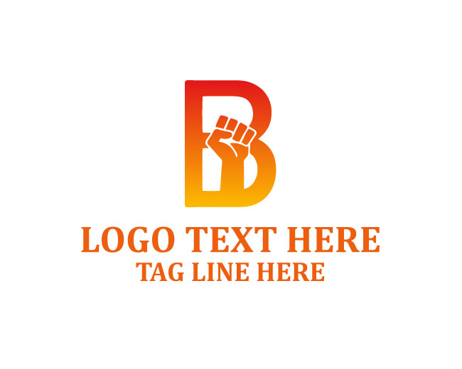  Professional Letter B Fist Logo