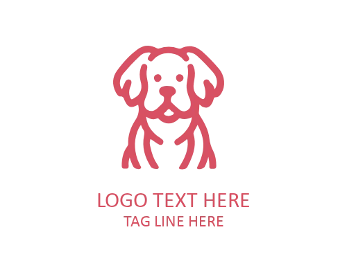 Professional Linear Dog Logo
