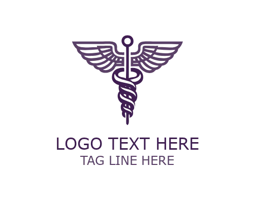 Professional Medical Caduceus Logo