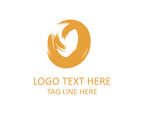 Professional Paint Brush Letter O Logo for Business Identity