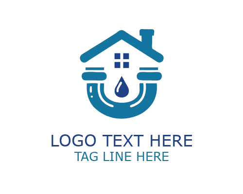 Professional Plumber House Logo