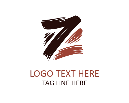 Professional Script Brush Letter Z Logo for Business Identity