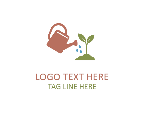 Professional Watering Can Gardening Logo for Landscaping Services and Garden Businesses