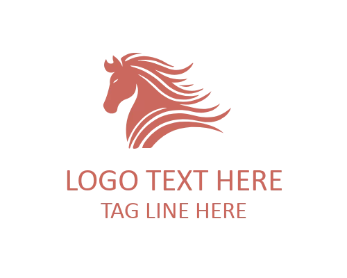 Profile Linear Horse Logo