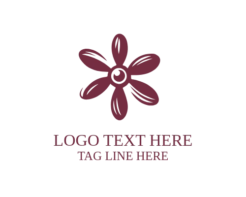 Propeller Plane Badge Logo