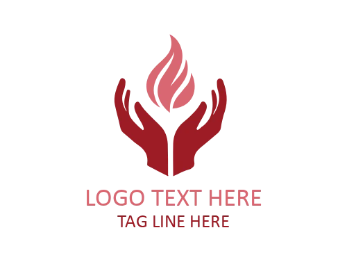Protection Hand Logo for Safety and Insurance Brands