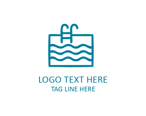 Public Community Swimming Pool Logo for Municipal Facilities