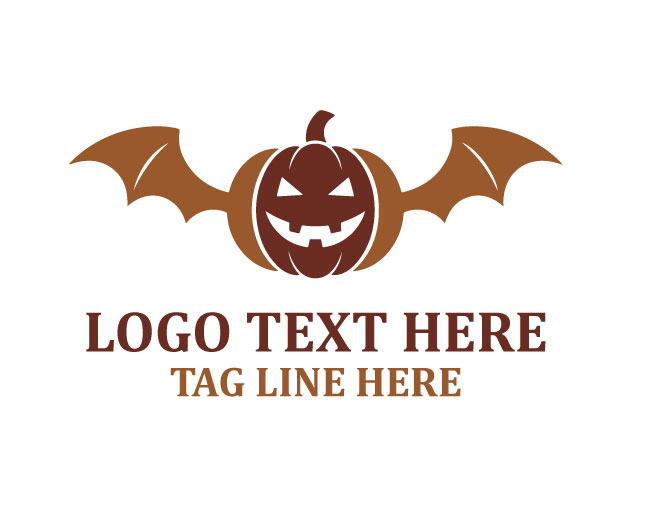 Pumpkin Bat Logo