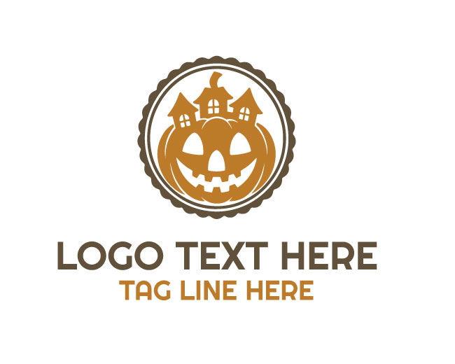 Pumpkin Home Emblem Logo