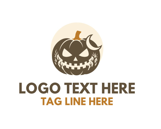 Pumpkin Moon Night Logo