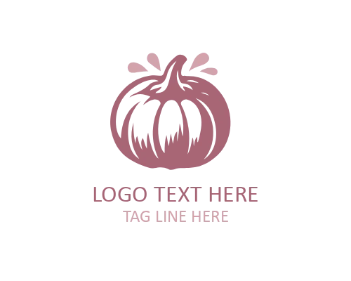 Pumpkin Outline Vegetable Icon Logo