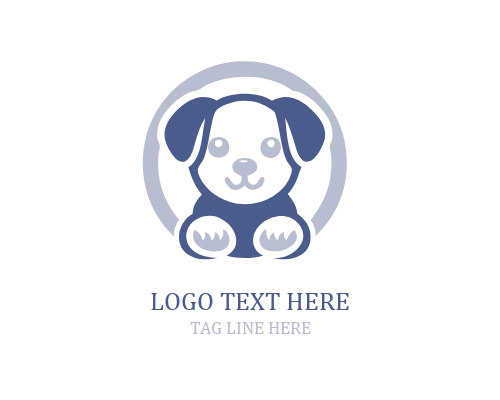 Puppy Crown Cute Logo