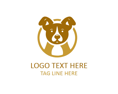 Puppy Doggy Face Logo