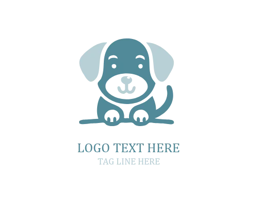Puppy Friends Cute Logo