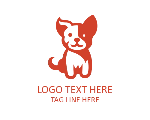 Puppy Smile Doggy Logo
