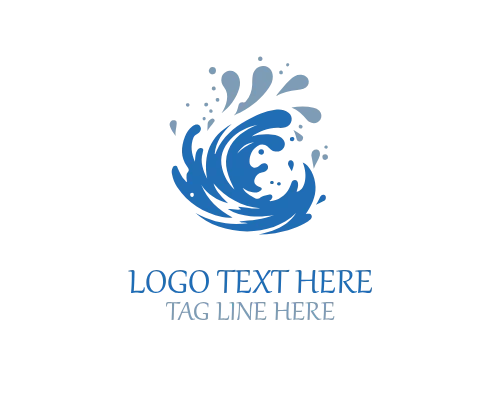 Pure Aqua Motion Splash Logo for Clean Branding