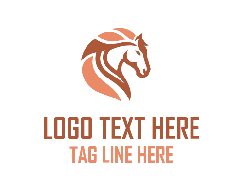Pure Elegance Linear Horse Logo