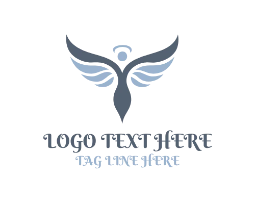 Pure Faith Angel Wings Logo