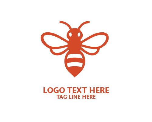 Pure Food Honey Bee Logo