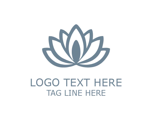 Pure Lotus Floral Logo for Natural Beauty and Wellness Branding