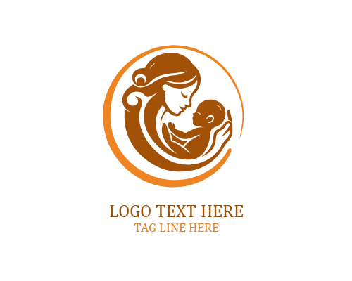  Pure Love Mom And Baby Logo