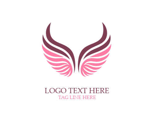 Pure Spirit Angel Wings Logo