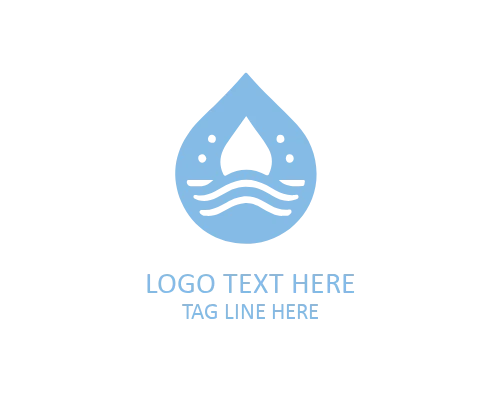 Pure Water Drop Logo