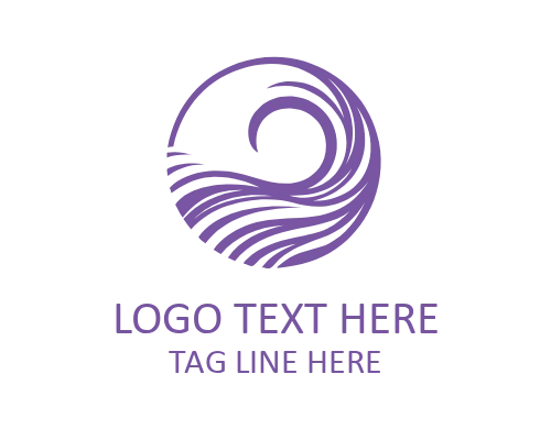 Purple Wave Icon