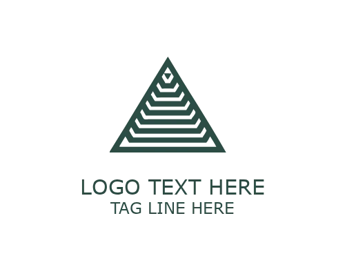 Pyramid Layered Design Logo