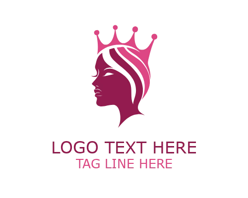 Queen Crown Badge Logo for Royal and Premium Branding