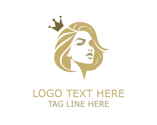 Queen Crown Icon Logo for Premium Brand Identity