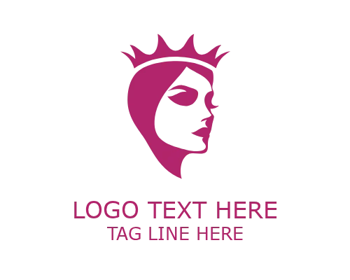 Queen Crown Symbol Logo for Luxury and Royal Branding