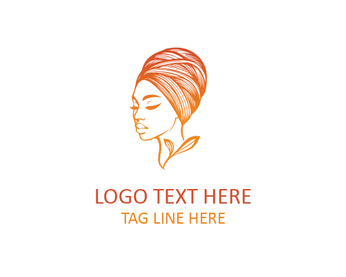 QueenLine African Woman Logo