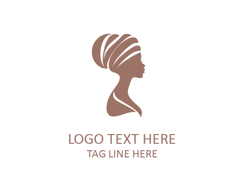 Quiet Majesty African Woman Logo