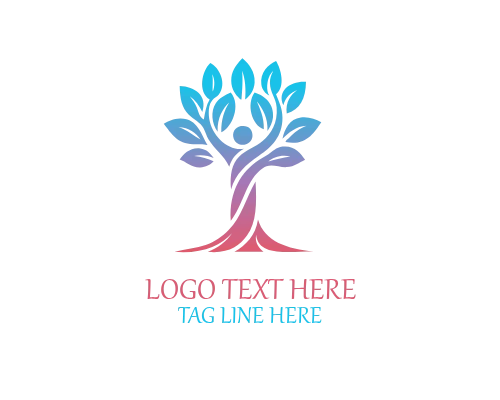 Quietmind Human Tree Logo