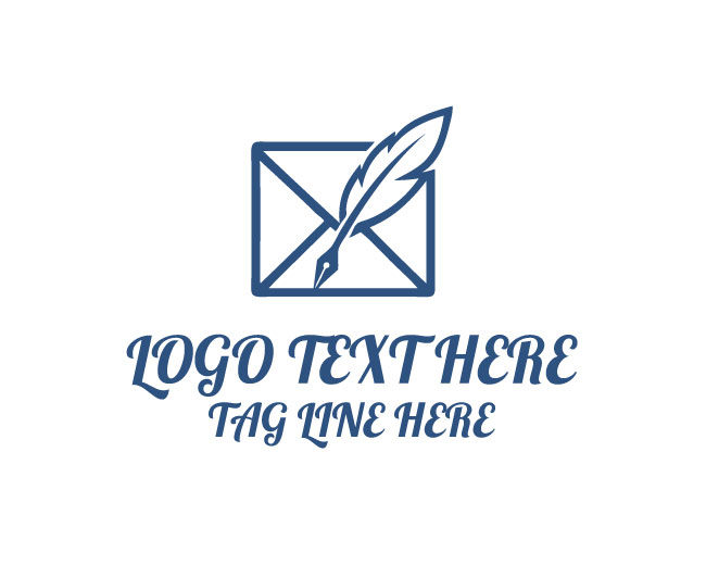 Minimal Quill Mail Logo