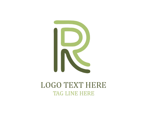 R Monogram Letter Logo