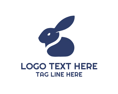 Rabbit Face Icon Logo