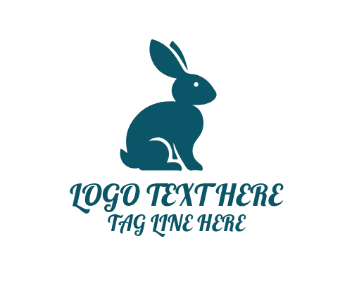Rabbit Mascot Logo for Minimal Animal Branding