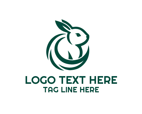 Rabbit Pet Logo